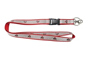 Ohio State Buckeyes ID Lanyard Keychain Sparkle NCAA Licensed Merchandise NEW - Picture 1 of 2