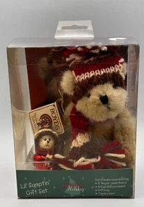 Boyds Bears 2004 Holiday Lil Sumptin Gift Set Cocoa Teddy Ornament Gift Bag NIB - Picture 1 of 20