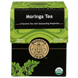 Buddha Teas Organic Moringa Tea, 18 Tea Bags - Picture 1 of 4
