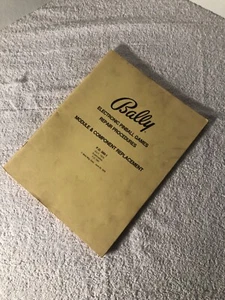 Bally, original, pinball, reparación, módulo y reemplazo de componentes, manual - Imagen 1 de 1