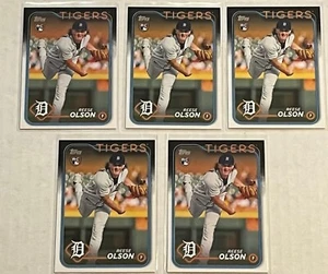 2024 Topps Serie 2 Reese Olson Rookie Lot x5 Detroit Tigers - Bild 1 von 2