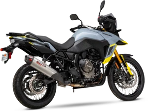 YOSHIMURA SUZUKI V-STROM 800 2023 RS-12 ADV SLIP-ON EXHAUST W/ STAINLESS MUFFLER - Picture 1 of 2
