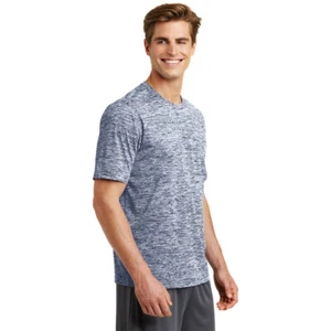 Sport-Tek ST390 Herren T-Shirt Posi Charge Electric Heather True Navy Größe Medium - Bild 1 von 3