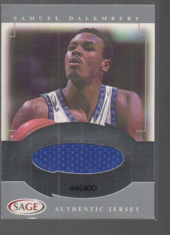 Tarjeta de novato Samuel Dalembert 2001-02 Sage Jersey plata #J7/200 Foto 1 de 1