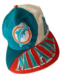 MIAMI DOLPHINS CAP Rare Drew Pearson Dolphins NFL Three Panel Cap 1990s Vintage - Bild 1 von 10