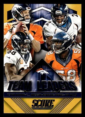 2015 Score Team Leaders Denver Broncos Gold Parallel #25 - Image 1 of 2