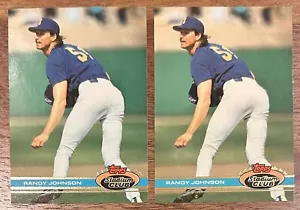 1991 Topps Stadium Club Lot x2 Randy Johnson #409 HOF Mariners - Bild 1 von 2