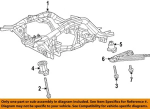 CHRYSLER OEM 11-23 Durango Suspension Mounting-Engine Cradle Isolator 52124861AB - Picture 1 of 1