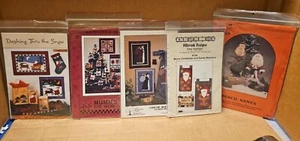 5 Quilt / Doll Patterns Sewing Kits Christmas, Santa, Sled, Reindeer (F) - Picture 1 of 6