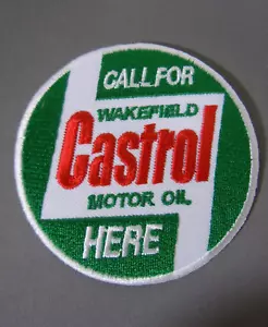 CASTROL Wakefield Motor Oil Embroidered Iron-On Uniform-Jacket Patch 2.75" - Picture 1 of 2