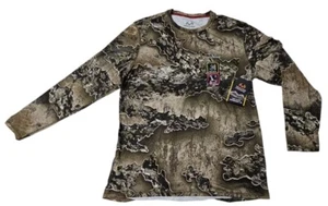 Realtree Mens Excape Camouflage Long Sleeve Performance Shirt Scent Control XL - Picture 1 of 8