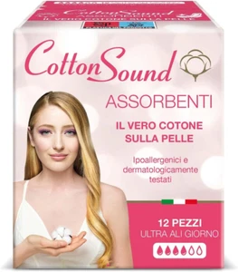 ULTRA ALI GIORNO Assorbenti Con Cotone 12 Pezzi, 100% Cotone Idrofilo, Ipoallerg - Foto 1 di 12