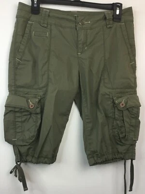 American Rag White String Tie Embroidered Cargo Shorts Junior Womens Sz 5 - Image 1 of 4