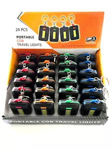 24pcs Portable Very Cool Travel LED Light Keychains Handy Excellent Travel Gift - Picture 1 of 7