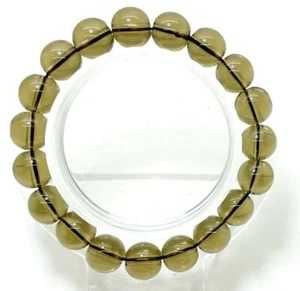 Pulsera curativa redonda suave de cuarzo natural Reiki PGB153 - Imagen 1 de 10