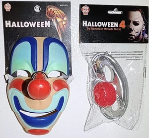 Halloween 1978- Young Michael Myers Clown Mask & Halloween 4- Jamie Lloyd Mask - Picture 1 of 10