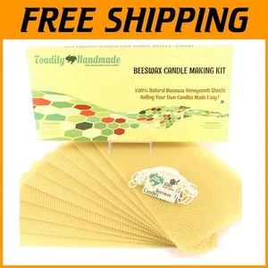 DIY Beeswax Candle Kit - 100% Beeswax Sheets & Cotton Wick - Picture 1 of 10