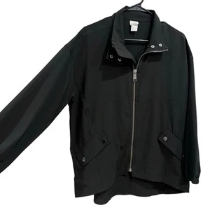 Chico's Lightweight Black Full Zip Jacket Size 8/10 - Picture 1 of 3