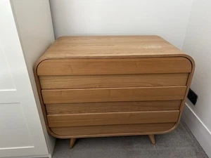 Made.com Esme Chest of Drawers, 3 Draws Vintage Style, Solid Wood Ash finish - Picture 1 of 3