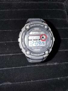 Casio Waveceptor Atomic Black Mens Watch WV200A. 3140. Divers Sport Athleisure - Picture 1 of 7
