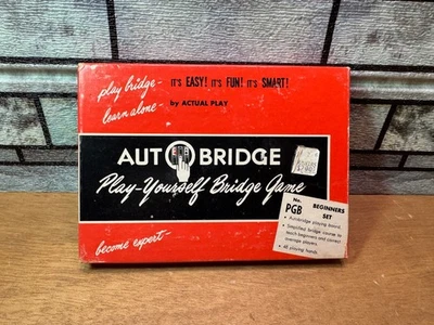Auto-Bridge "Play It Yourself Bridge Game" Complete w Instructions, Free Ship! - Image 1 of 4