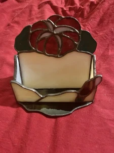 Handmade Stain Glass Business Card Holder - Picture 1 of 5