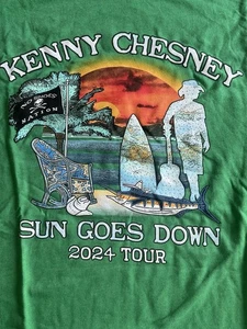 Kenny Chesney Sun Goes Down Tour 2024 Band Graphic T Shirt Size L - Picture 1 of 7