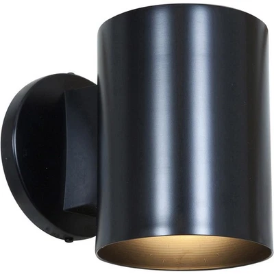Access Lighting 20363LEDDLP-BL Poseidon LED 6 inch Black Wallwasher - Image 1 of 3