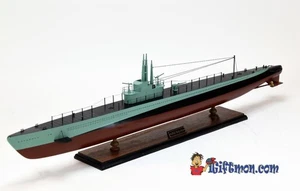 USS BALAO Schlachtschiff 40" komplett gebautes Holzmodell mit Ständer - Bild 1 von 12