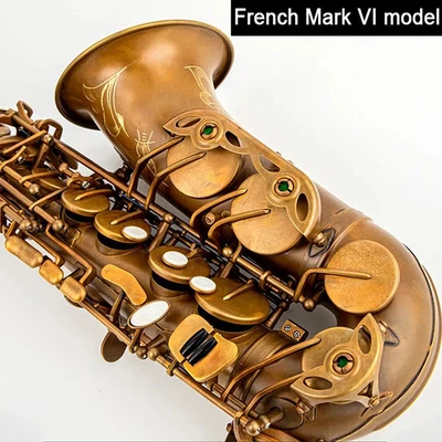 Французский альт-саксофон Mark VII модель Top антикварная медь имитация Eb-flat - Изображение 1 из 4