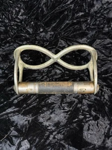 Antiker San-O-La Toilettenpapierhalter zur Wandhalterung vernickelter Stahl - Bild 1 von 11