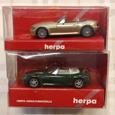 BMW - lotto 2 mod. - Z3 ROADSTER + Z3 Facelift - 1/87 H0 - Herpa art.vv - Immagine 1 di 4