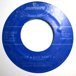 DINAH WASHINGTON * 45 * What A Diff'rence A Day Makes * 1959 * Near MINT ! * RI - Picture 1 of 1