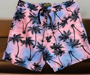 Bañador Surf Society Hombre Grande Estampado Palmera Retro Tropical Playa Vibrante - Imagen 1 de 3