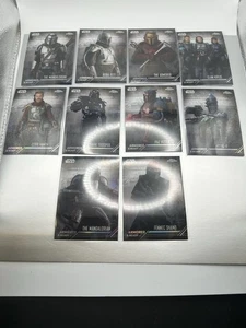 2022 Topps Star Wars Mandalorian Chrome Beskar ARMORED & READY Set AR 1-10 - Picture 1 of 2
