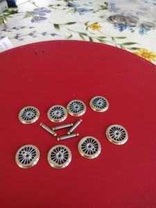romford / Markits wheels 18mm X 8 +Axles. (X) 00 Gauge - Picture 1 of 1