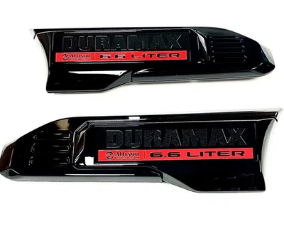 GM 86790687 2024-25 GMC Sierra 2500HD 3500HD 6.6L Duramax Black Fender Vents OEM - Image 1 of 4