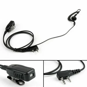 5x G-Shape Ear Hook Earpiece Cuffia PTT MIC 2Pin Per Baofeng Kenwood Radio Y T9 - Zdjęcie 1 z 6
