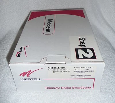 Verizon Westell Wirespeed ADSL 2110 Dualport Modem B99-211015-90 - Image 1 of 4