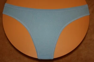 Solid Sky Blue Thong With Wide Waistband - Size 44/46 - Picture 1 of 2