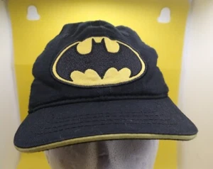 DC Comic Batman Warner Bros elasticback Baseball Hat Cap Youth 1997 Vintage - Picture 1 of 5