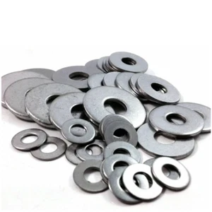 Rondelle M4 M5 M6 M8 M10 FORMA G RONDELLA PIATTA LARGA SPESSORE A2 ACCIAIO INOX DIN9021 - Foto 1 di 1