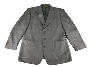 Adolfo Mens Gray Inner Pockets Notch Collar Long Sleeve Blazer Jacket Size XS - Picture 1 of 12