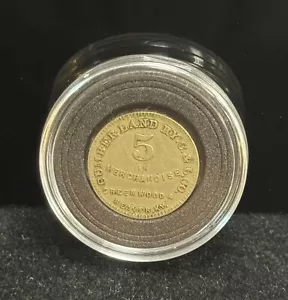 Gettone Greenwood & Beaver KY Coal Scrip "CUMBERLAND RY. C. & L. CO. 5 in Merch - Foto 1 di 2