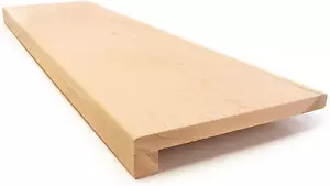 Red Oak Solid Wood Stair Tread with Small (3/4") Square Nose Profile (36" X 11 1 - Picture 1 of 3