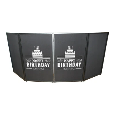 ProX XF-SHBD21 Happy Birthday Facade Enhancement Scrim - White Print on Black - Image 1 of 2