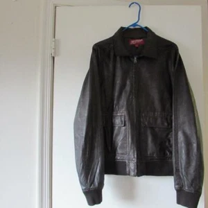 The Original Arizona Jean Company Men's Brown 'Leather Look' Jacket (EUC) - Picture 1 of 1