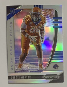 2020 Prizm Draft Picks Football Curtis Weaver Boise St. Silver Parallel RC #166! - Picture 1 of 2