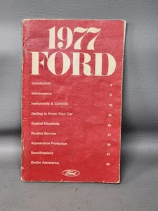 1977 Ford Passenger Car/Wagon Original Owner's Operator User Guide Manual - Bild 1 von 2