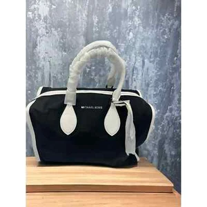 NWT - Michael Kors “MK” - Connie - Black & White LG Duffle Bag - Picture 1 of 7